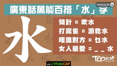 廣東話萬能百搭水字 | Whatscap