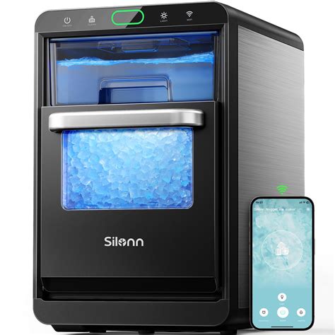 Snapklik.com : Nugget Ice Maker Countertop - Silonn Smart Pebble Ice ...