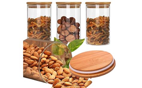 Buy Flrolove 35Oz/1000Ml Clear Glass Food Storage Containers Set ...