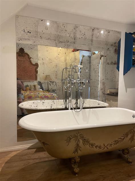 Distressed/antiqued Mirror Tiles, a Metallic Effect - Etsy