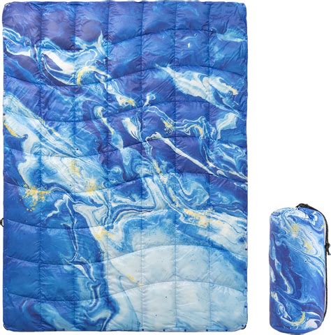 Amazon.com: YOUR MOON Puffy Down Feather Camping Blanket, Waterproof ...