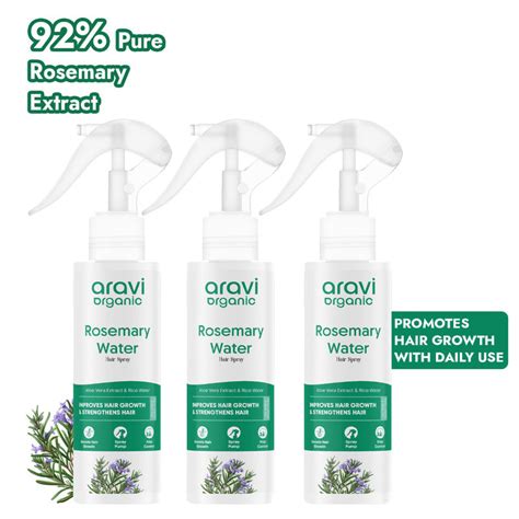 Buy Aravi Organic Rosemary Water Hair Spray - Pack Of 3 Online