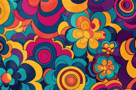 Funky Retro Background Wallpaper Graphic by Creative World · Creative ...