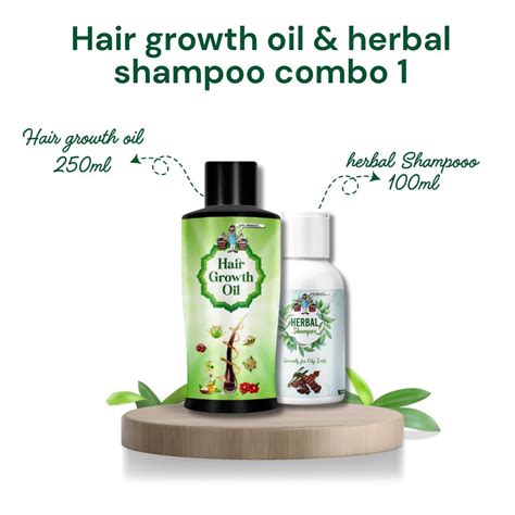 Hair growth oil herbal shampoo combo 1 – Vanga Annachi