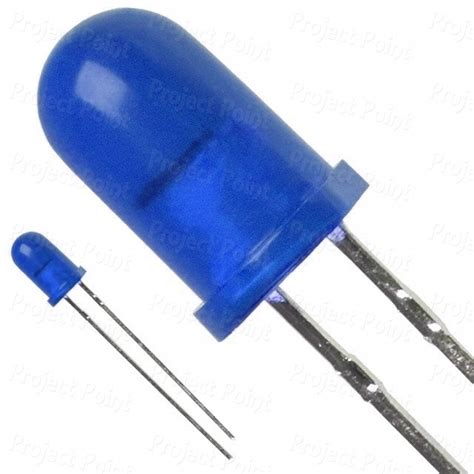 5mm Diffused Lens Blue LED, 5mm LED, 5 mm LED, Light Emitting Diode