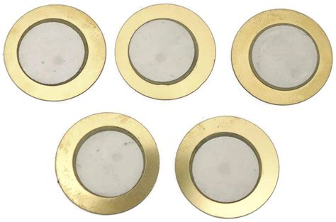 SOOTRA Piezoelectric Sensor/Buzzer/Transducer/Disc 27 MM Piezo Ceramic ...