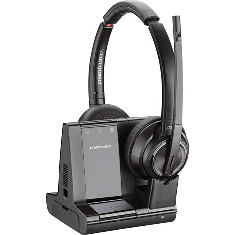 Plantronics Savi 8200 Series Wireless Dect Headset System, Black ...