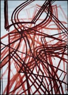 Red Lines 4 Ways - Art Panels by Susie Bryan | Buy Posters, Frames ...