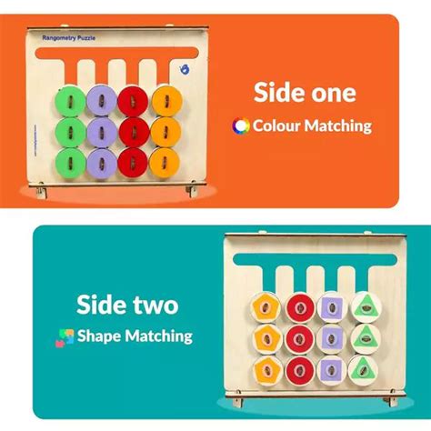 ButterflyEduFields Wooden Montessori Slide Puzzles Toys for Kids 4 5 6 ...