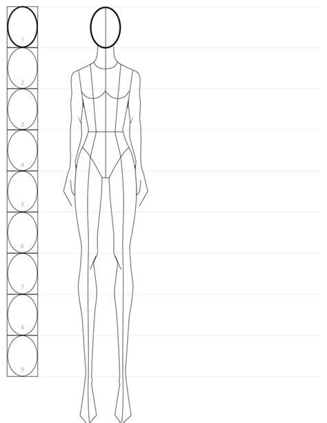 fashion illustration 9 heads