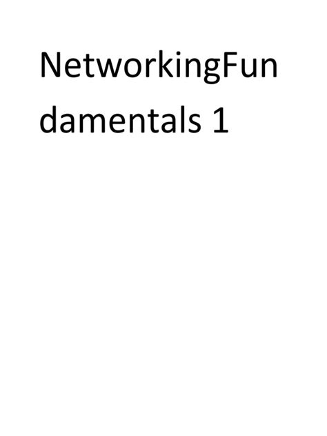 Networking Basics PDF 的图像结果
