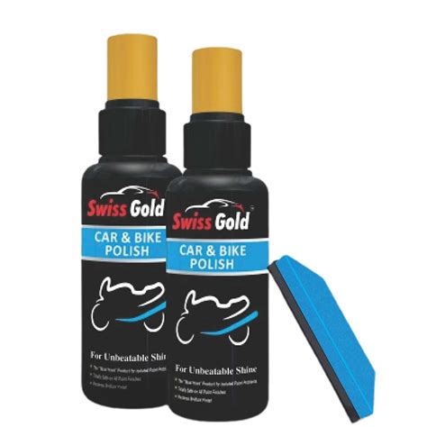 SWISS GOLD Car And Bike Polish 100ml Spray Bottle with Free Form ...