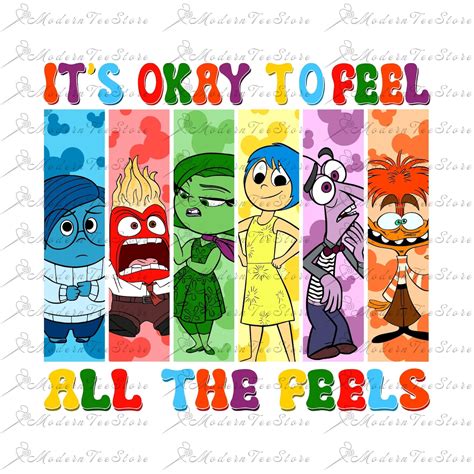 Inside Out 2, It's Okay to Feel All the Feels Png, Mental Health Matter ...