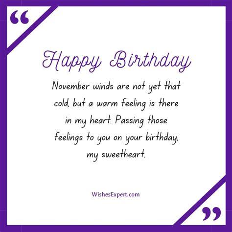 25 Best Happy Birthday November Wishes And Messages