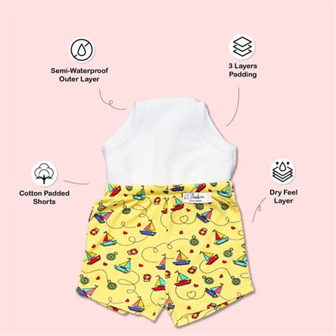 Potty Training Shorts Pack of 2 – Sailing Hearts | Snugkins