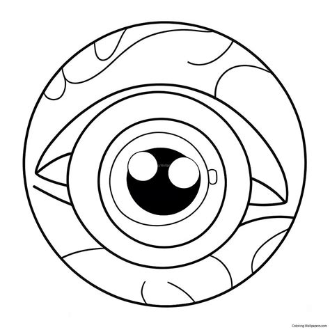 Eyeball Coloring Page - Free Printable