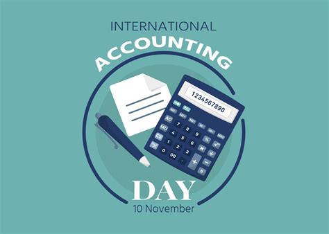 International accounting day tool banner. November 10. Holiday concept ...