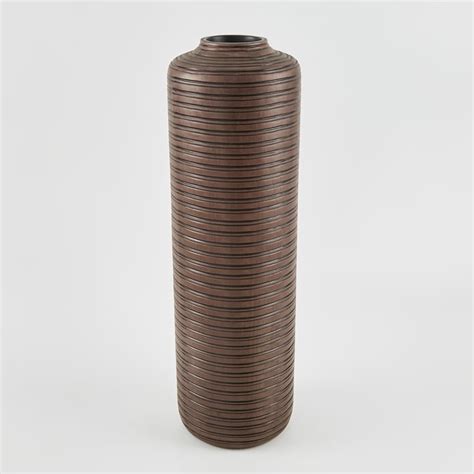 Buy Bernina Polyresin Ribbed Floor Vase from Home Centre at just INR 4299.0