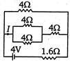In the circuit shown the value of I in ampere is