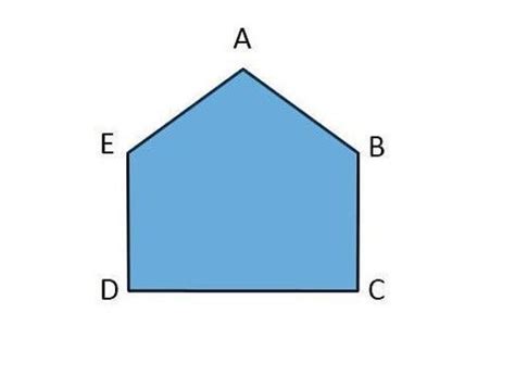 1.draw a five sided polygon and shade it's interior - Brainly.in