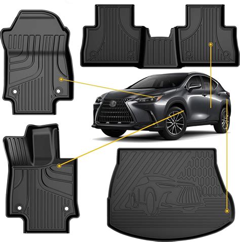 for 2022-2025 Lexus NX Floor Mats and Cargo Liner (Include Hybrid Model ...