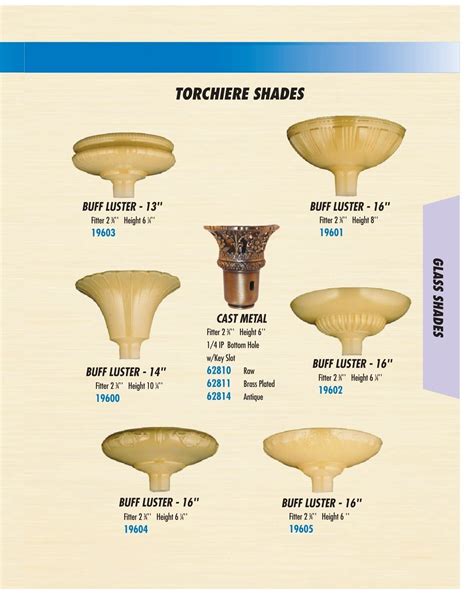 Glass Floor Torchiere Lamp Shades