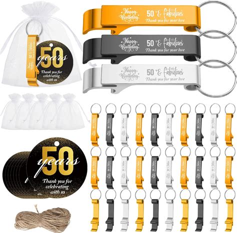 Dandat 54 Sets 50th Birthday Party Favors for Guest Beer Opener ...