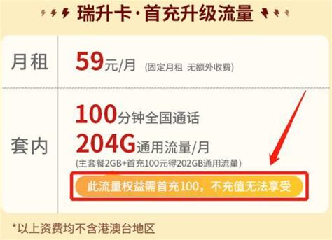 中国联通59元套餐详情：200G流量+200分钟通话 - 好卡网