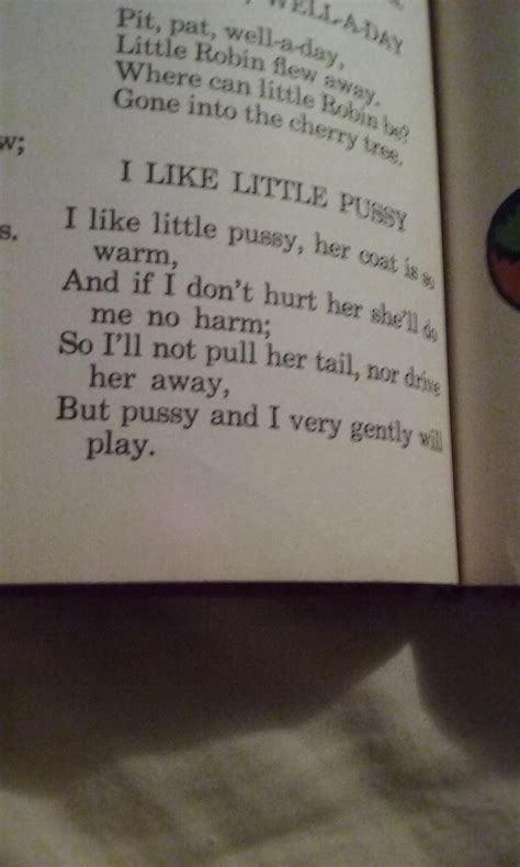 Found this in an old book of nursery rhymes, and my dirty mind can't ...
