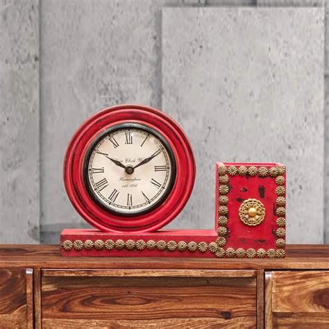 Buy Wooden Table Clock Online at best price | D'DASS Store