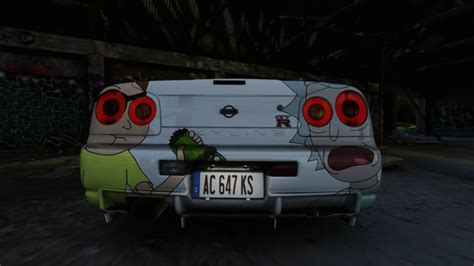 Custom Rick and Morty Skyline R34 Paintjob : r/assettocorsa
