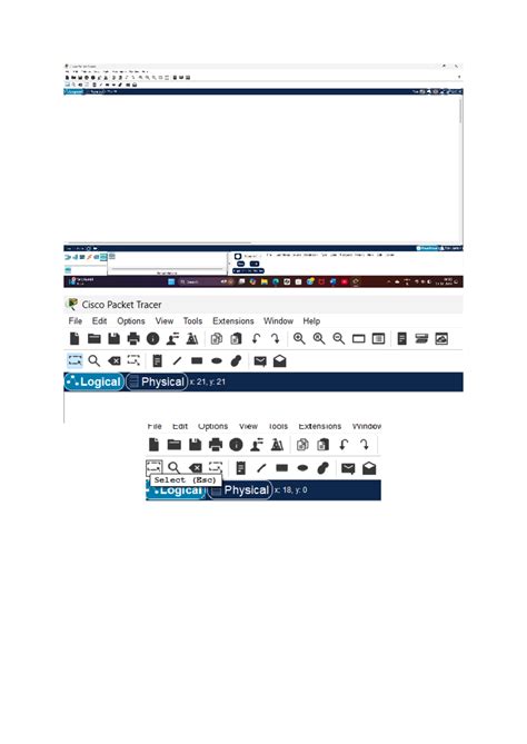 CN LAB - Cisco Packet Tracer Edit Tools Extensions 1 a X .Logical E ...