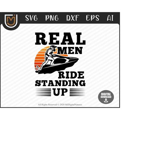 Jet Ski SVG Files Real Men, Jet Skier SVG. Beach Svg, Ocean | Inspire ...