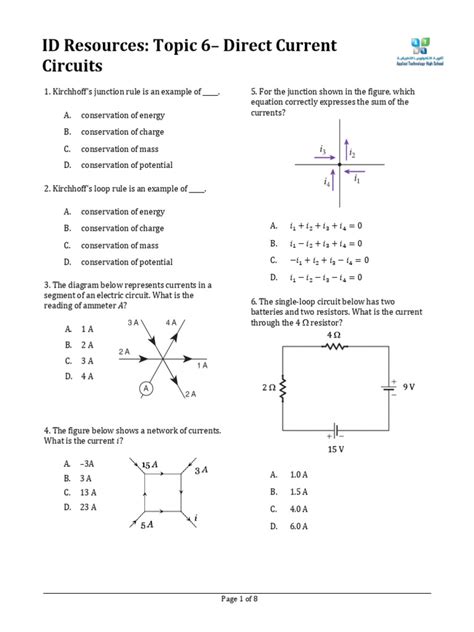 Direct Current Circuit 的图像结果