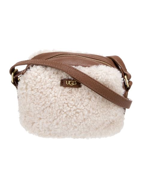UGG Shearling Crossbody Bag - Neutrals Crossbody Bags, Handbags ...