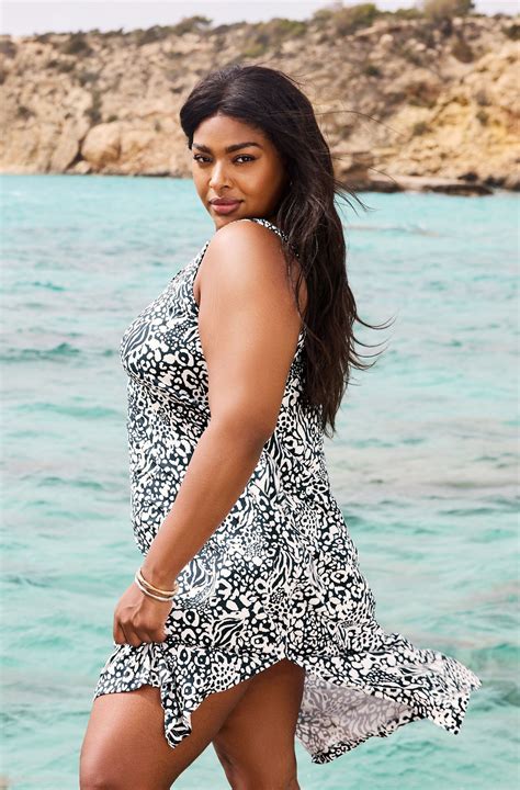 YOURS Plus Size Navy Blue Mixed Animal Print Beach Dress | Yours Clothing