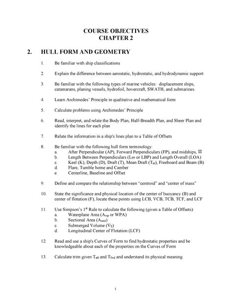 Hull form and geometry of the ship in which people travel - i COURSE ...
