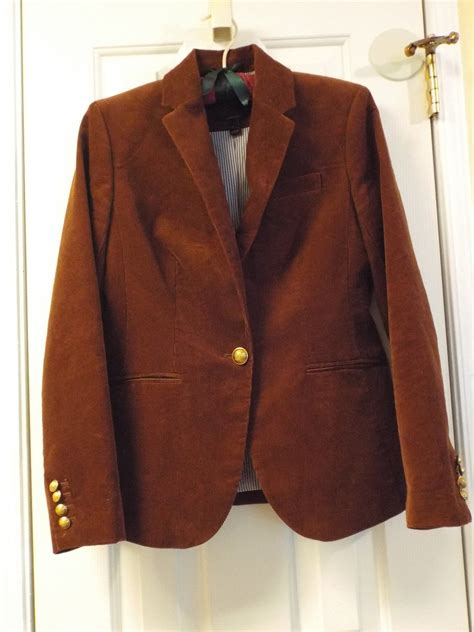 Vintage J Crew Jacket, Women's Vintage Brown Corduroy Blazer | Corduroy ...