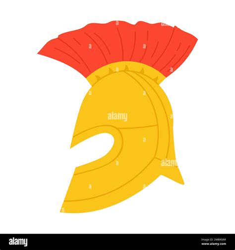 Ancient roman soldier helmet. Old army safety equipment, head metal ...