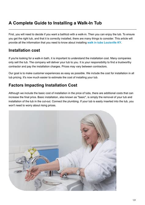 Image result for Installing a Walk-In Tub