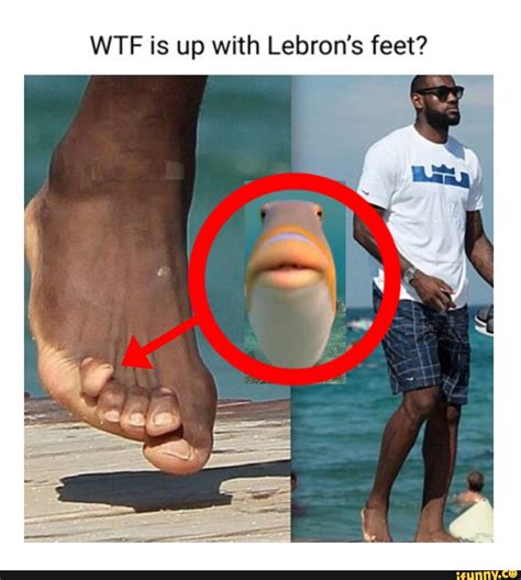 WTF is up with Lebron's feet? I I - iFunny
