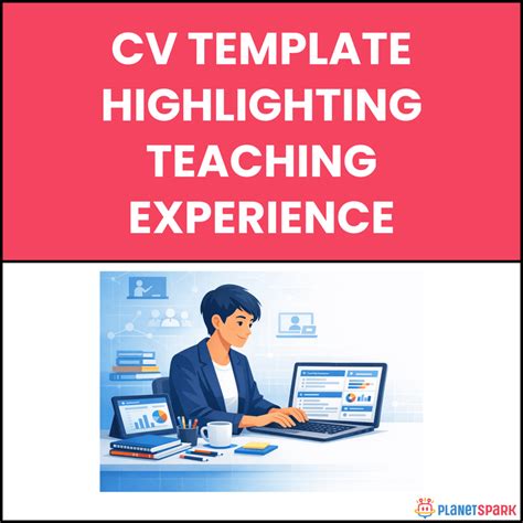 CV Template Highlighting Teaching Experience | PlanetSpark