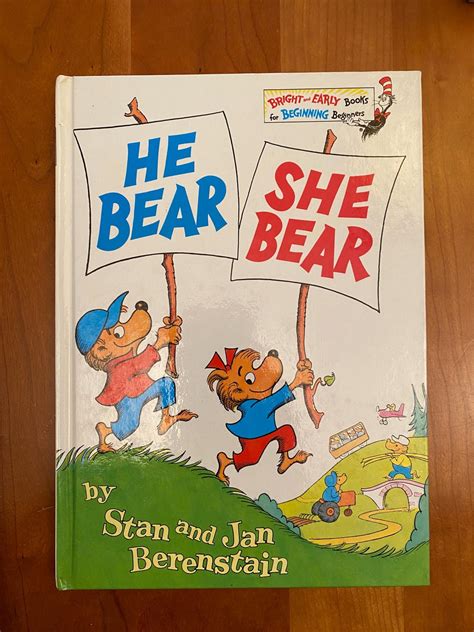 He Bear She Bear by Stan and Jan Berenstain - 1974 Bright-early Books ...
