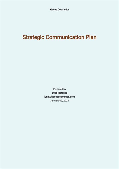 Communication Strategy Template 的图像结果