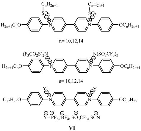 Thermotropic Liquid-Crystalline Properties of Viologens Containing 4-n ...