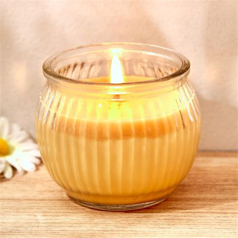 Home Centre Colour Refresh Lemon Grass Scented Ribbed Jar Candle ...