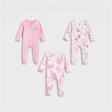 Buy Juniors Floral Print Closed Feet Sleepsuit with Long Sleeves - Set ...