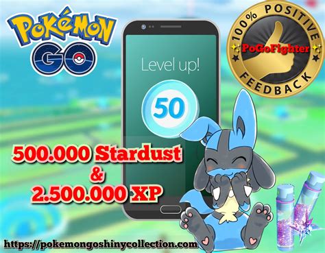 Pokémon Go Stardust & XP Farm - 500.000 Stardust & 2.500.000 XP Guaranteed (READ DESCRIPTION ...
