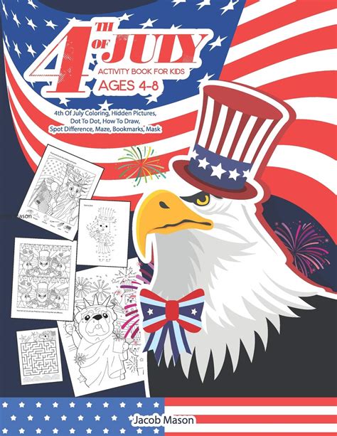 Fourth Of July Activity Book For Kids Ages 4 8 | Desertcart INDIA