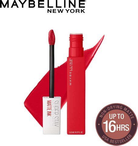 MAYBELLINE NEW YORK Super Stay Matte Ink Liquid Lipstick, 220 Ambitious ...
